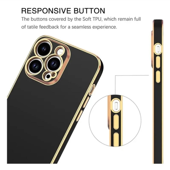 Luxury Electroplated Case For iPhone 14 Pro Max - BLACK-SALE - Picture 6 of 8